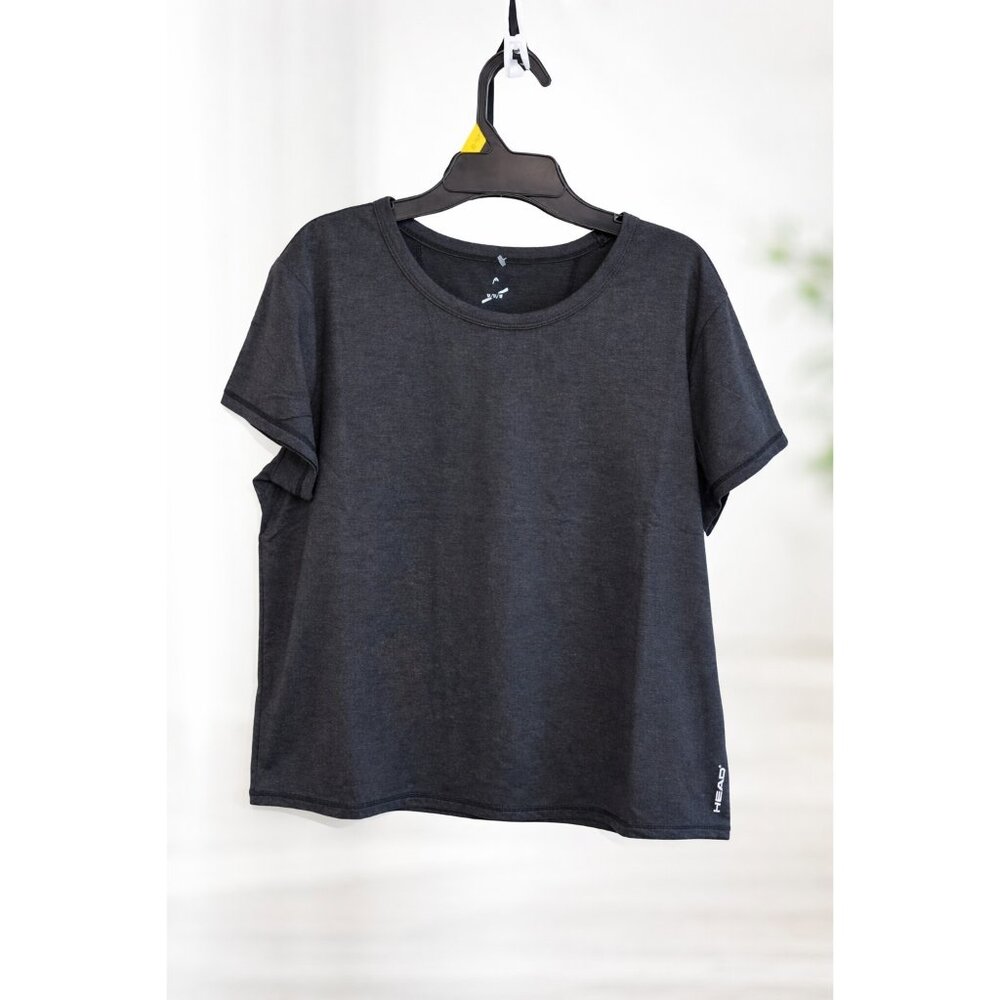 HEAD Women’s Athletic Performance‎ T-Shirt Black Stretch Workout Top M
